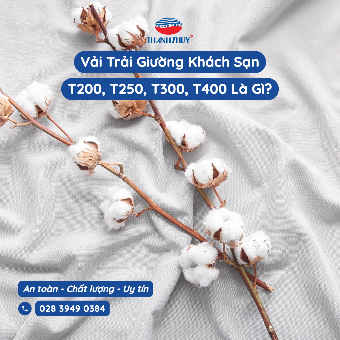 Vải Trải Giường Khách Sạn: T200, T250, T300, T400 Khác Nhau Thế Nào?